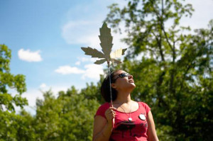 AP Photo. Julia Johnson, 21, demonstrates with the Pittsburgh chapter of the National Organization for the Reform of Marijuana Laws at Point State Park on May 25.