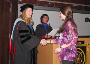 Courtesy Photo. Incoming members of Phi Kappa Phi are inducted at a ceremony in April. 