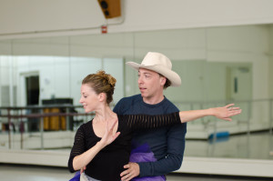 Photo Courtesy of Pittsburgh Ballet Theatre Married couple Christopher Budzynski and Alexandra Kochis took center stage in “Western Symphony,” the final dance of the Repertoire. 