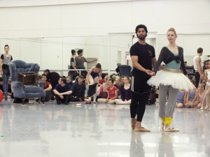 Courtesy of Chelsea Kwong Dancers Alexandre Silva and Julia Erickson prepare for Pittsburgh Ballet Theatre’s latest reindition of “The Nutcracker.” The dance trope has put on the show every year and try to outdo the previous performance.