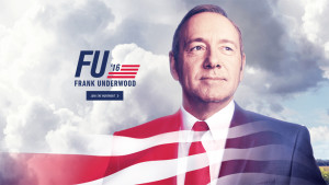 Courtesy of Netflix "House of Cards" had its latest season advertised similar to election commercials. One such commercial even ran right after the second Republican debate.