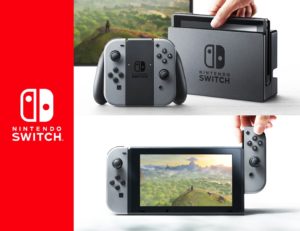 Courtesy of Nintendo The Switch was known as the Nintendo NX during development. The console allows players to use many controller configurations, with two pictured above.