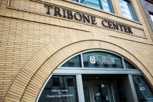 Sydney Bauer/Staff PhotographerThe Tribone Center on Fifth Avenue holds the office for the new Pittsburgh office of the Pennsylvania Innocence Project, which opened in September.