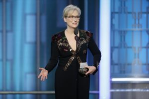 AP Photo Veteran actress Meryl Streep has received criticism and praise for her award acceptance speech, where she made negative references to Donald Trump.